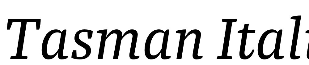 Tasman-Italic font family download free