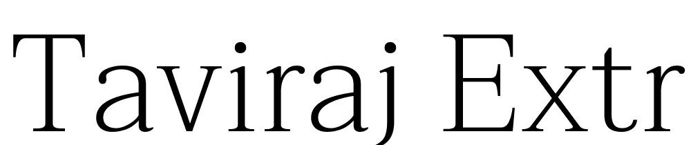 Taviraj-ExtraLight font family download free