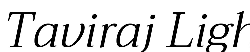 Taviraj-Light-Italic font family download free