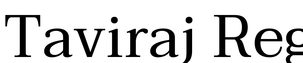 Taviraj-Regular font family download free