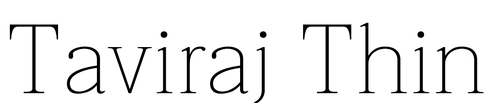 Taviraj-Thin font family download free