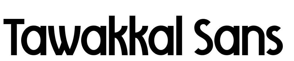 Tawakkal Sans font family download free