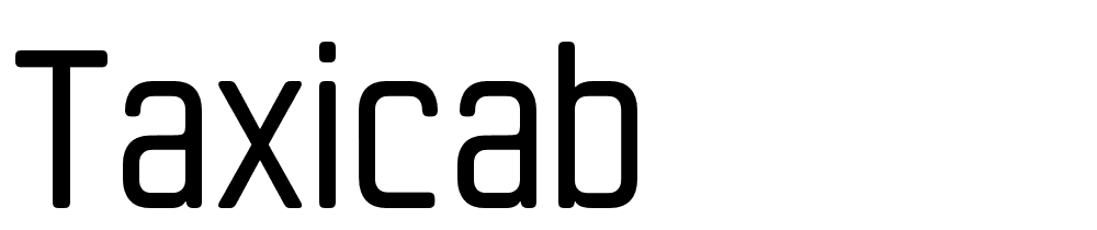 Taxicab font family download free