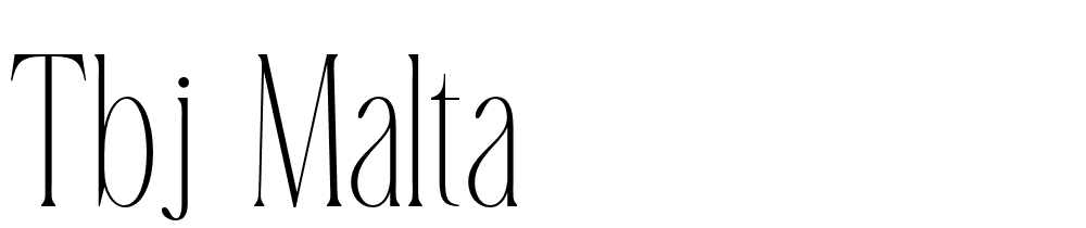 Tbj Malta font family download free