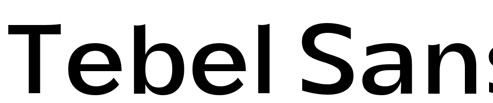 Tebel Sans font family download free