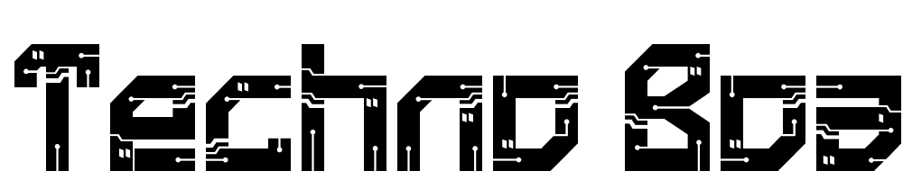 Techno Board font family download free
