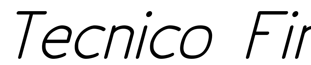 Tecnico-Fino-Inclinado font family download free