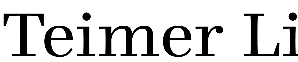 Teimer-Light font family download free
