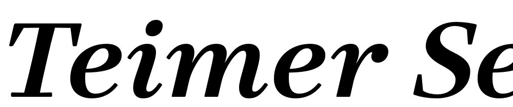 Teimer-SemiBold-Italic font family download free