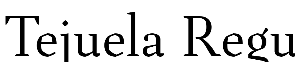 Tejuela-Regular font family download free