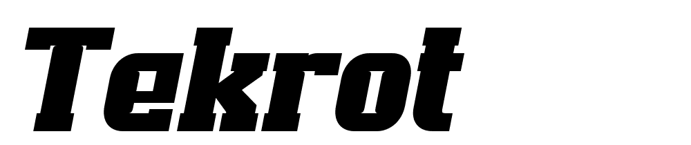 tekrot font family download free