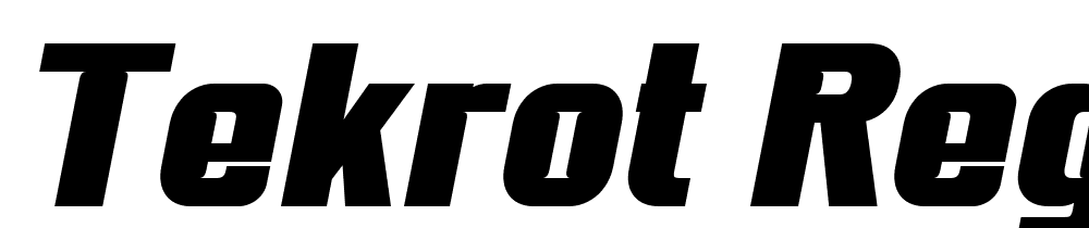 TEKROT-Regular-Slant font family download free