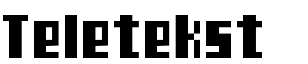 TeleTekst font family download free