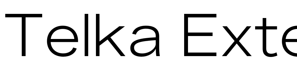 Telka-Extended-Light-TRIAL font family download free