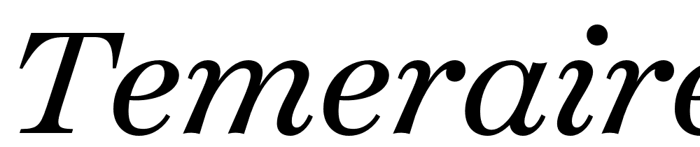 Temeraire font family download free