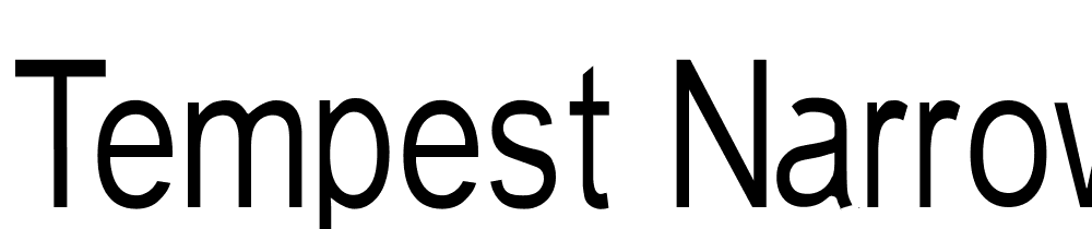 Tempest-narrow font family download free