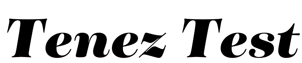 Tenez-Test-Black-Italic font family download free