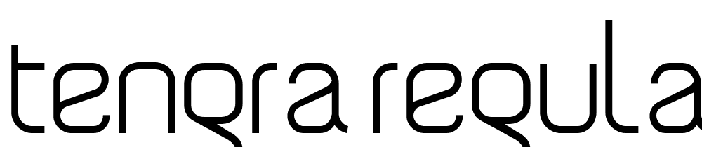 Tengra-Regular font family download free