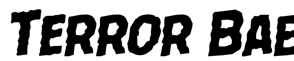 Terror-Babble-Rotalic font family download free