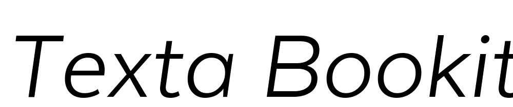 Texta-BookIt font family download free