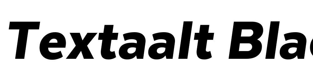 TextaAlt-BlackIt font family download free