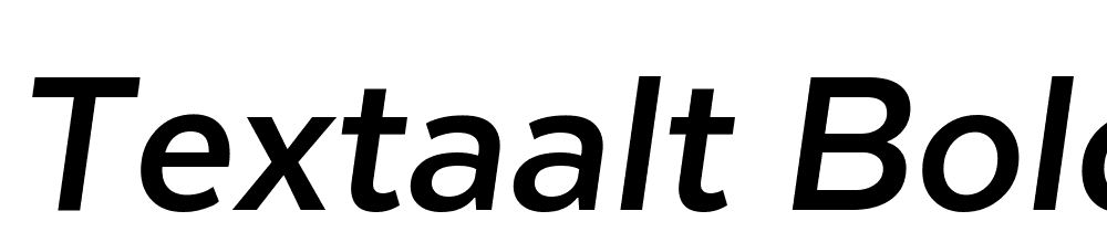 TextaAlt-BoldIt font family download free