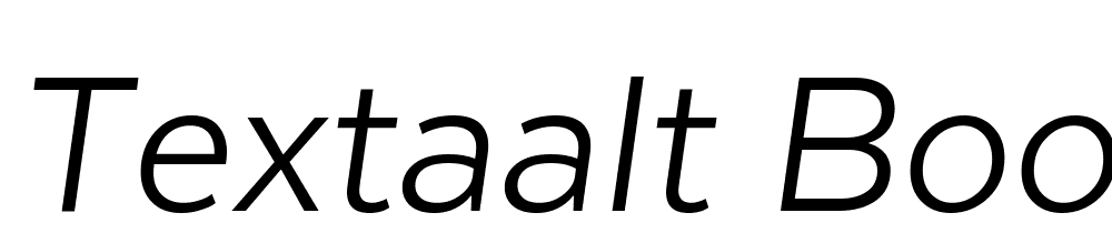 TextaAlt-BookIt font family download free