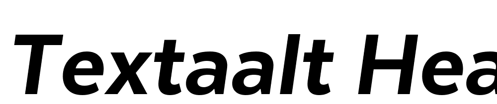 TextaAlt-HeavyIt font family download free