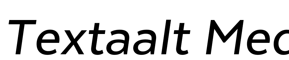 TextaAlt-MediumIt font family download free