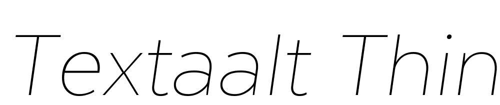 TextaAlt-ThintIt font family download free