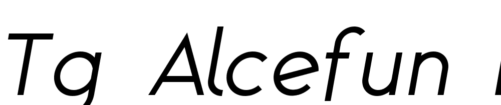 TG-Alcefun-Italic font family download free