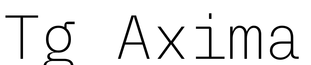 TG Axima font family download free