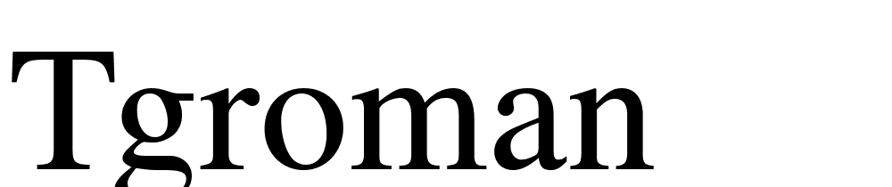 TGRoman font family download free