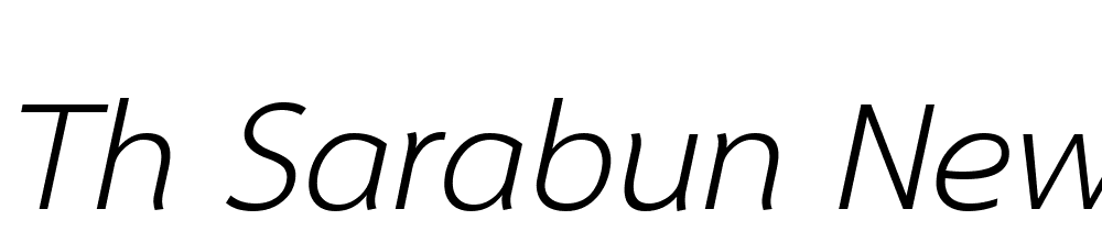 TH-Sarabun-New-Italic font family download free