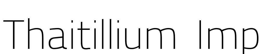 Thaitillium-improved-regular-2-UltraLight font family download free