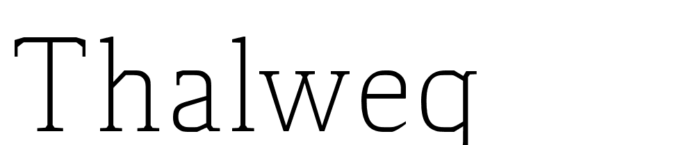 Thalweg font family download free