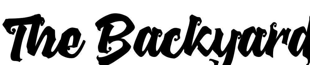 the-backyard-script font family download free