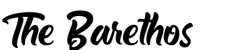 The Barethos font family download free