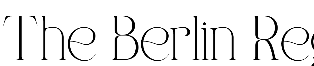 THE-BERLIN-Regular font family download free