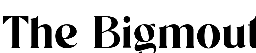 the-bigmouth font family download free