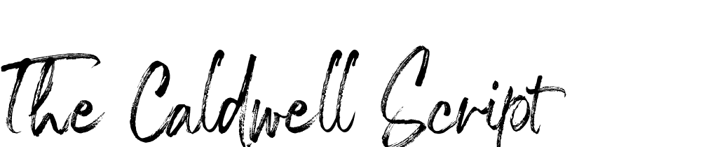 The Caldwell script font family download free