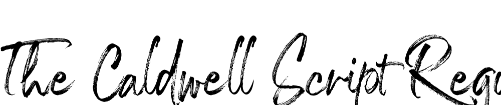 The-Caldwell-script-Regular font family download free