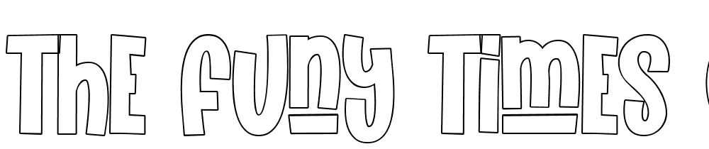 The-Funy-Times-Outline font family download free