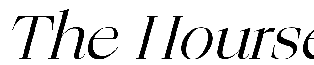 The Hourse font family download free