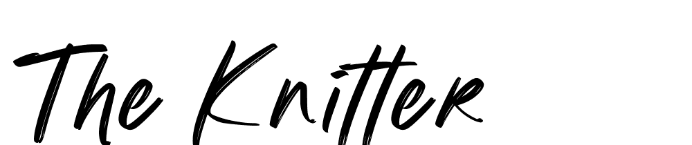 The-Knitter font family download free