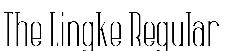 The-Lingke-Regular font family download free