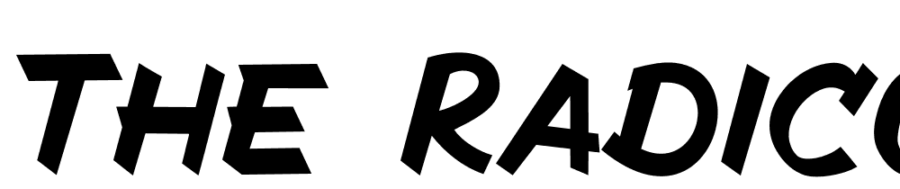 The-Radicools-Italic font family download free