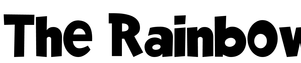 the_rainbow font family download free