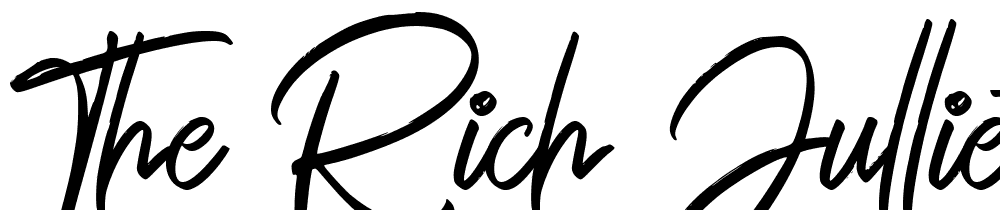 The Rich Jullietta DEMO font family download free