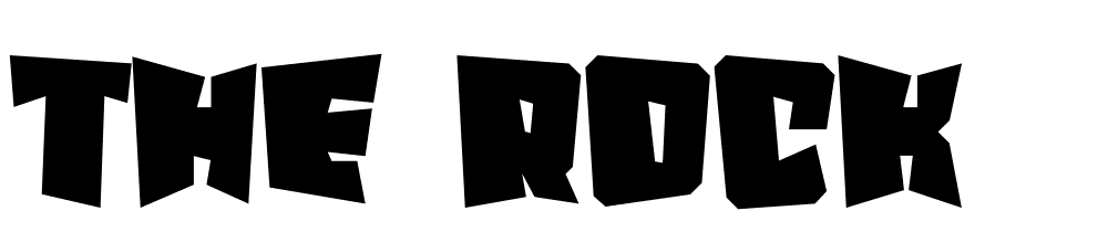 The-Rock font family download free